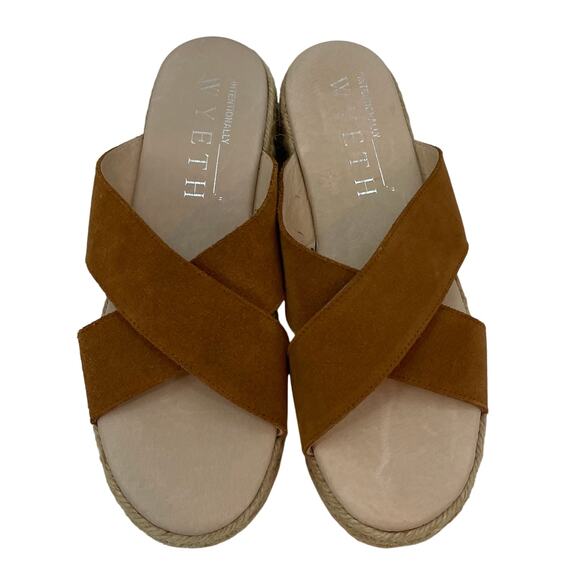 Intentionally Blank Wyeth Aura Jute Platform Sandal Cognac 40 / 9.5 - Picture 8 of 11